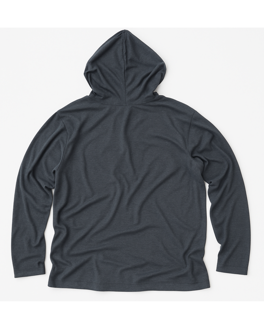 Gray Smoked Honeycomb Pullover