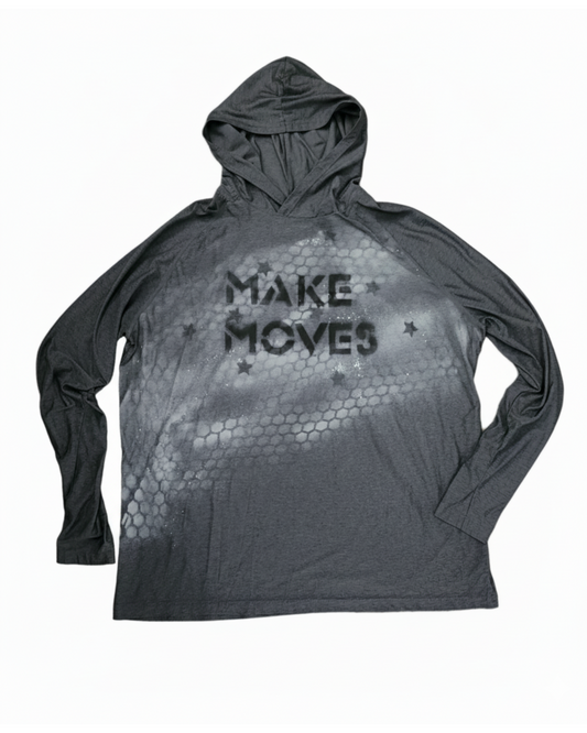 Gray Smoked Honeycomb Pullover